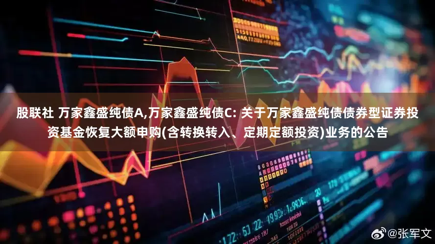 股联社 万家鑫盛纯债A,万家鑫盛纯债C: 关于万家鑫盛纯债债券型证券投资基金恢复大额申购(含转换转入、定期定额投资)业务的公告