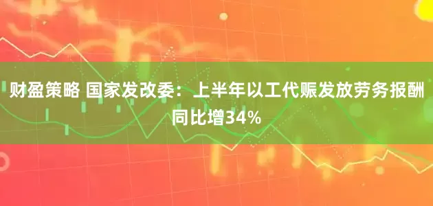 财盈策略 国家发改委：上半年以工代赈发放劳务报酬同比增34%